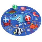 Shark attack – ragadós golyós célbalövő játék gyerekeknek darts táblával, beltéri szórakozáshoz (BBJ)