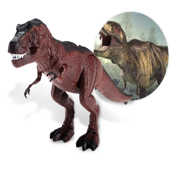 Távirányítós T-Rex dinoszaurusz – 25 cm-es mozgó és hangot adó interaktív játék gyerekeknek (BBJ)