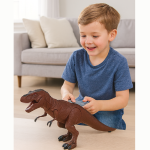 Távirányítós T-Rex dinoszaurusz – 25 cm-es mozgó és hangot adó interaktív játék gyerekeknek (BBJ)