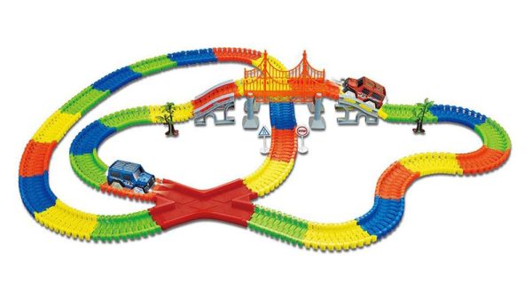 Magic Tracks autópálya LED-es kisautóval (BBV) (BBJ)