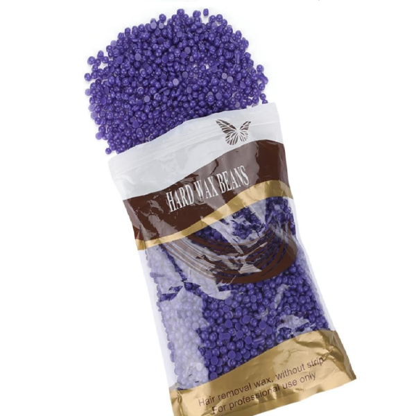 100 g gyantagyöngy – professzionális szőrtelenítő viasz gyantamelegítőhöz, bőrbarát formula otthoni és szalonhasználatra - Levendula lila (BLLV)