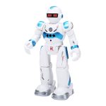 Intelligens, vezeték nélküli kontrollerrel irányítható távirányítós robot - zenél, táncol, mesét mond (BBJ)