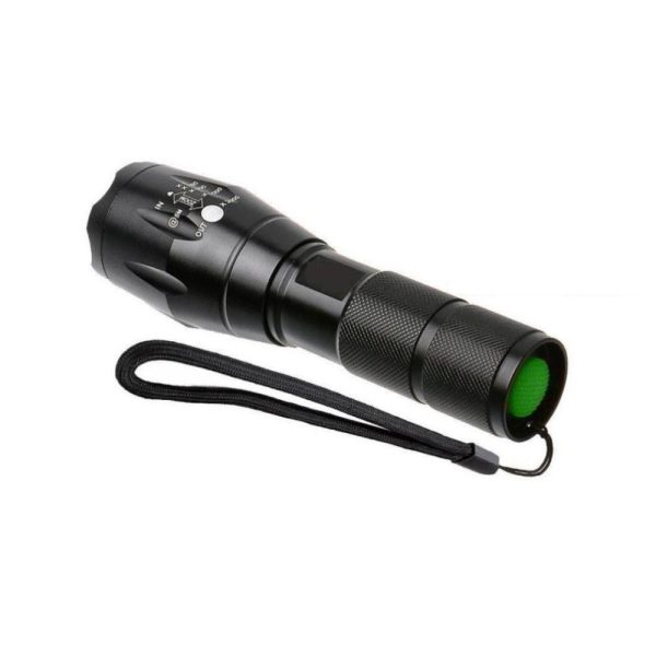 T6 strapabíró és vízálló akkus cree led zoom kézi lámpa - kerékpárra is rögzíthető (BBL)