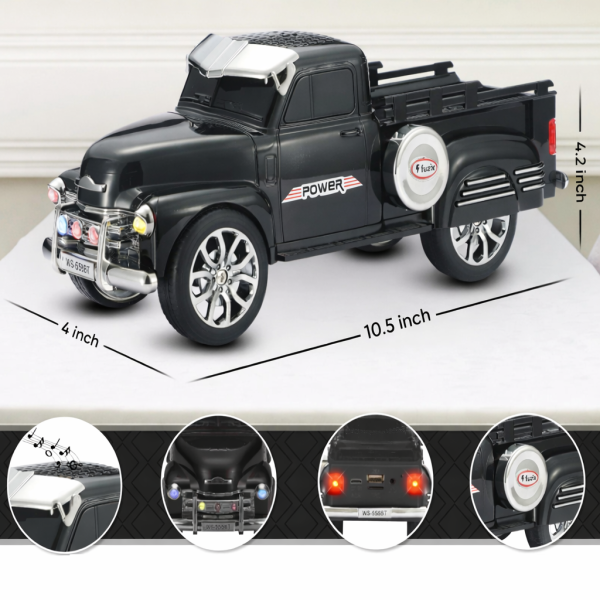 1953 Chevy 3100 pickup teherautó retro bluetooth hangszóró TWS USB FM TF WS-695 (BBV)