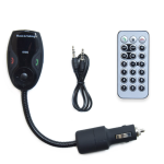 610S Bluetooth autós FM transzmitter MP3 lejátszóhoz, kihangosítóval és távirányítóval, flexibilis kivitel (BBV)