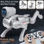 CyberMancs intelligens robot kutya változó arckifejezéssel – 2.4GHz interaktív AI játék Bluetooth és app vezérléssel, 31×16,5×23,5 cm (THM)