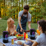 Hordozható bluetooth hangszóró b47 – ipx7 vízálló, 35 w sztereó hangzás, 30 óra lejátszás, led világítás (BBD)