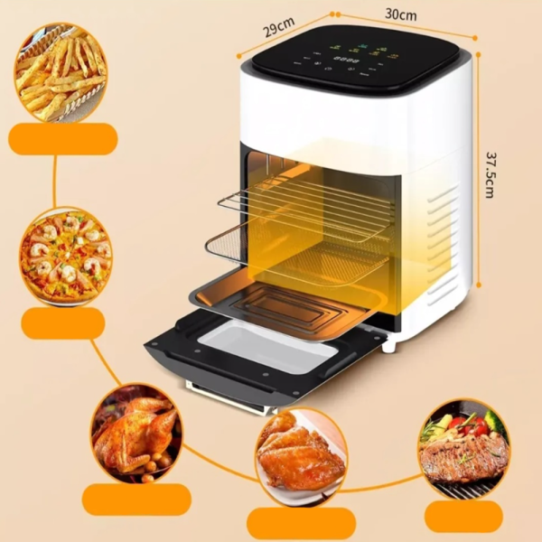 KIMIYO Air Fryer – olaj nélküli légkeveréses sütő egészséges sütéshez (FX)