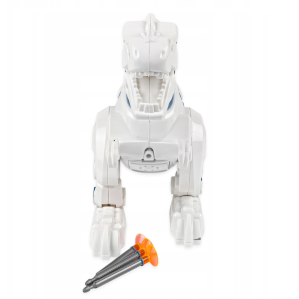 NeoRex Battle interaktív robot dínó – harcoló, darts kilövő, fény- és hanghatásos - fehér, 22,5×15,5×9cm (BBJ)