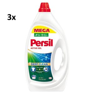 Persil White gél 3x5L – 360 mosás, hatékony mosószer fehér ruhákhoz