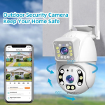 Professzionális WiFi PTZ kültéri megfigyelő kamera – mozgásérzékelős, IP66 vízálló KE24-415 (FX) (BBD)