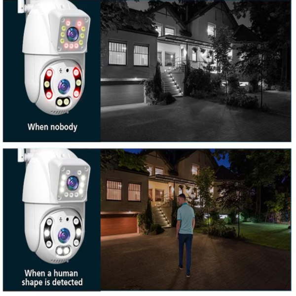 Professzionális WiFi PTZ kültéri megfigyelő kamera – mozgásérzékelős, IP66 vízálló KE24-415 (FX) (BBD)