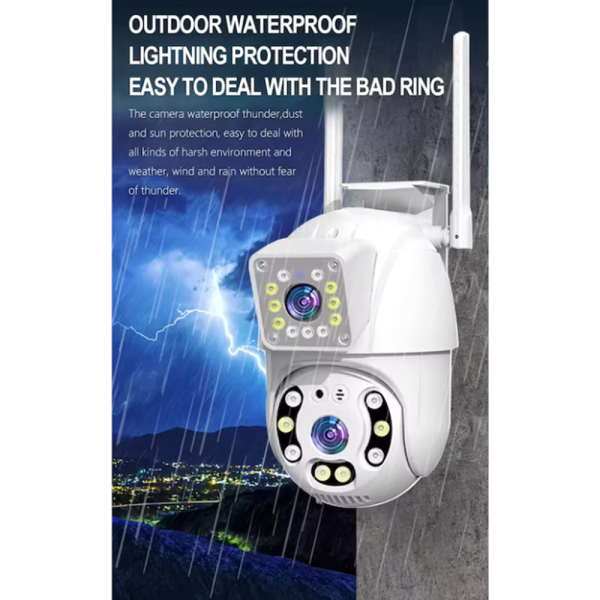 Professzionális WiFi PTZ kültéri megfigyelő kamera – mozgásérzékelős, IP66 vízálló KE24-415 (FX) (BBD)