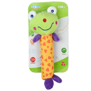 Puha béka csörgő kisbabáknak, babajáték csecsemőknek (BBMJ) 1