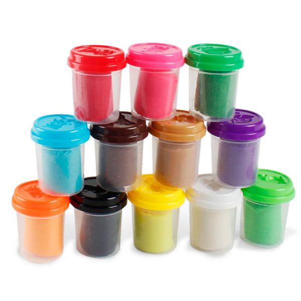 Színes gyurma szett 6 darabos color dough készlet dobozban gyerekeknek (BBMJ)