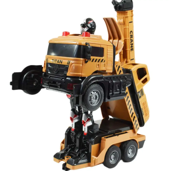 Távirányítós Transformers darus robot autó – átalakuló jármű fény- és hangeffektekkel (BBJ)