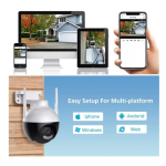 Vezeték nélküli smart kamera – HD IP megfigyelő kamera éjjellátóval, mobilalkalmazással és mozgásérzékeléssel (BBV)