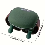 Vezeték nélküli 4D nyakmasszírozó fűtéssel – Hordozható akupresszúrás nyak- és hátmasszírozó, újratölthető váll- és izomlazító készülék (BBM)(THM)(BBD)