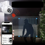 Vezeték nélküli 5MP IP PTZ kamera 10X Zoom, hangérzékelős riasztás, falra rögzíthető (BBV)