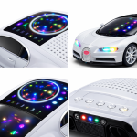 WSTER WS-660 Bugatti autó formájú hordozható bluetooth hangszóró 15w – led kijelzős, FM rádiós (BBD)