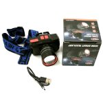 Yesnice YES-621 LED fejlámpa – zoom funkció, nagy fényerő, akkumulátoros, újratölthető kivitel (BBD)