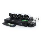AHD komplett biztonsági kamera rendszer központi egységgel és 4 db Full HD 1080p éjjellátó kamerával  (BBV)