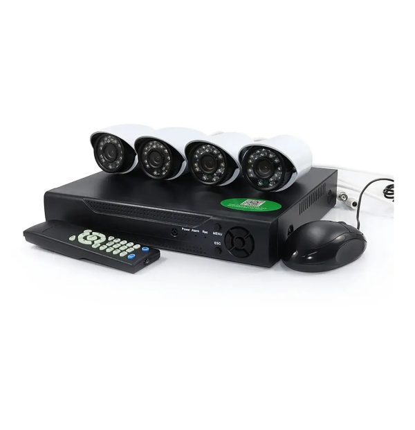 AHD komplett biztonsági kamera rendszer központi egységgel és 4 db Full HD 1080p éjjellátó kamerával  (BBV)