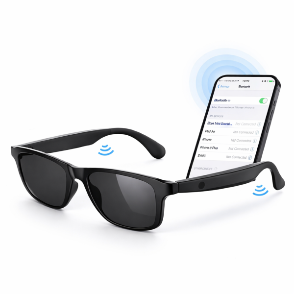Aemai Smart Bluetooth audio szemüveg – kékfény szűrős okosszemüveg beépített hangszóróval és mikrofonnal (THM)