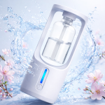 AromaMist Mini 50ml illóolaj diffúzor – aromaterápiás ultrahangos párologtató fehér színben illatolajjal (BBM)