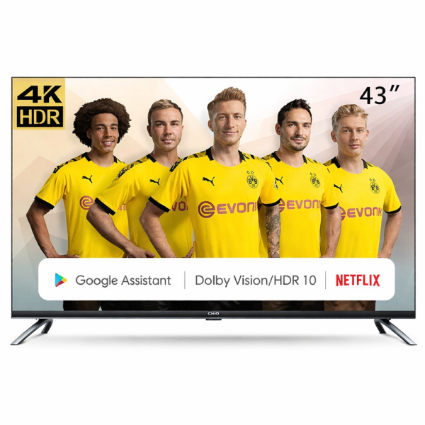 CHiQ U43H7L 43” UHD Smart LED TV – 4K okos televízió, WiFi, HDR támogatás