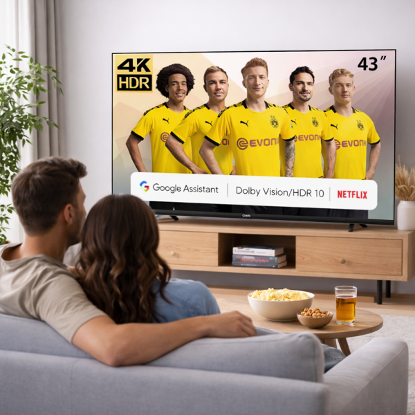 CHiQ U43H7L 43” UHD Smart LED TV – 4K okos televízió, WiFi, HDR támogatás