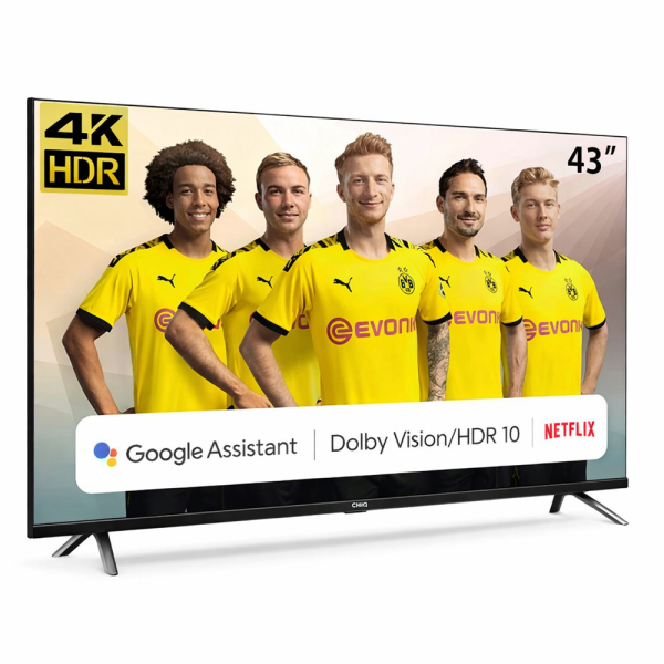 CHiQ U43H7L 43” UHD Smart LED TV – 4K okos televízió, WiFi, HDR támogatás