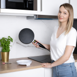 CREPELLA Pro elektromos palacsintasütő és crepe maker – tapadásmentes tortilla sütő, kompakt reggelikészítő - 600W (BBE)