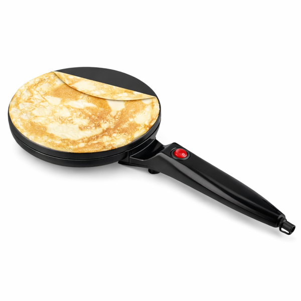 CREPELLA Pro elektromos palacsintasütő és crepe maker – tapadásmentes tortilla sütő, kompakt reggelikészítő - 600W (BBE)