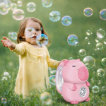 Capybara buborékfújó pisztoly rózsaszín – automata buborékfújó játék gyerekeknek, szappanbuborék gép (BBJ)