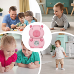 Capybara buborékfújó pisztoly rózsaszín – automata buborékfújó játék gyerekeknek, szappanbuborék gép (BBJ)