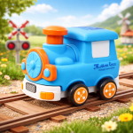 ChooChoo Buddy távirányítós játék vonat gyerekeknek – vidám RC mozdony kicsiknek, fejlesztő játék 13×10×11 cm (BBJ)