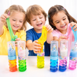 Crystal Mud unikornisos slime játék – színes glitter slime kulcstartós unikornissal gyerekeknek - 1 db ( BBMJ)