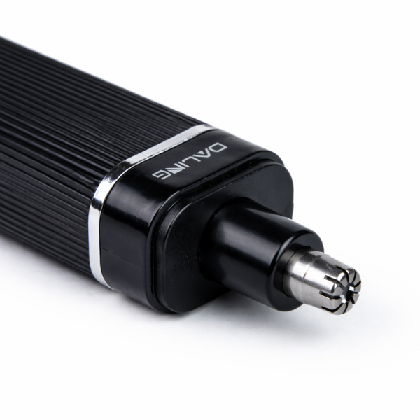 Daling DL-7111 USB orrszőrnyíró – elektromos orr- és fülszőrnyíró trimmelő rozsdamentes acél pengével, fekete (BBD)