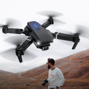 E88 Pro HD kamerás drón – 2.4 GHz-es távirányítós quadcopter élőképpel (BBV) 2