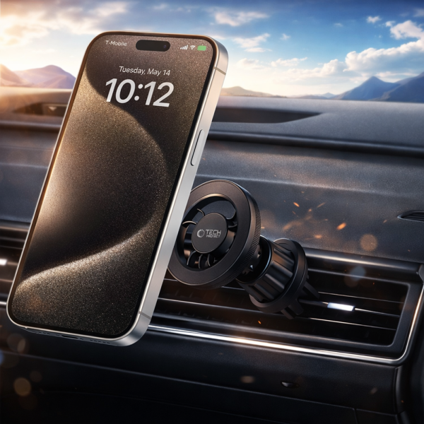 Ezra HL105 mágneses autós telefontartó – erős tartás, univerzális mobil tartó, 360° forgatható (8×6×6 cm) (BBD)