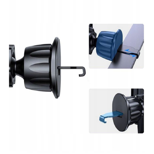 Ezra HL105 mágneses autós telefontartó – erős tartás, univerzális mobil tartó, 360° forgatható (8×6×6 cm) (BBD)