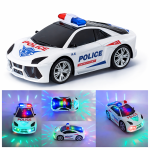 FlashCop interaktív rendőrautó – LED fényes, szirénás játék autó gyerekeknek, 18×9×7 cm (BBJ)
