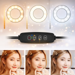 FlexiGlow Pro rugalmas kamera kar LED körlámpával – telefontartós selfie és livestream állvány TikTokhoz és videózáshoz (BBD)