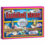 Gazdálkodj okosan retro társasjáték – klasszikus magyar családi társasjáték gyerekeknek és felnőtteknek, 35×25×4 cm (BBMJ)