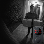 GuardBell WiFi videós kapucsengő monitorral – kétirányú kommunikáció, éjjellátó, IP65 kültéri okos csengő (BBV)