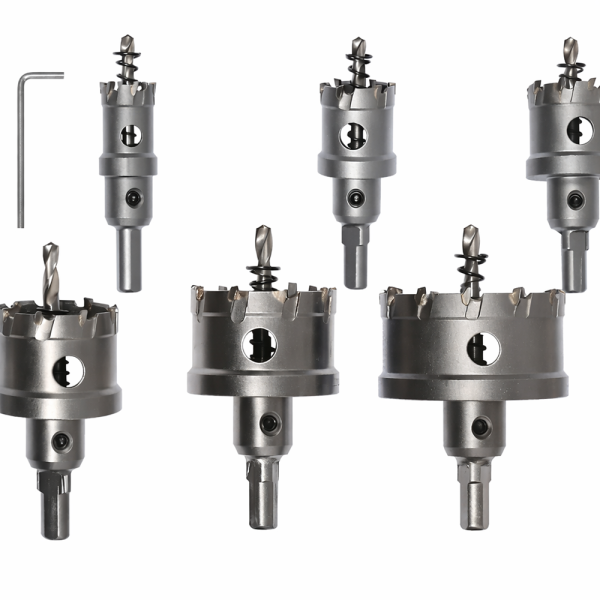 HA-0060 körkivágó fűrész készlet 22–65 mm – 6 db-os lyukfűrész szett fához és gipszkartonhoz (BBD)
