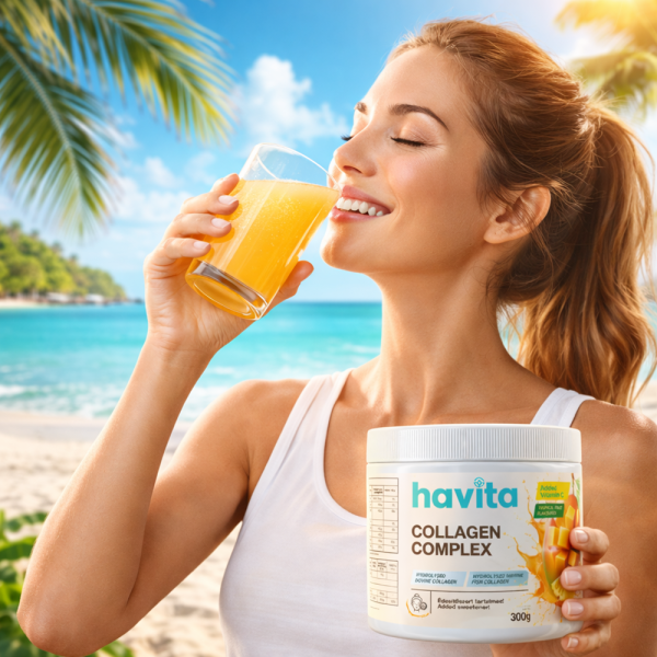 HAVITA Collagen Complex – Trópusi gyümölcs íz, a belső harmóniáért és külső ragyogásért