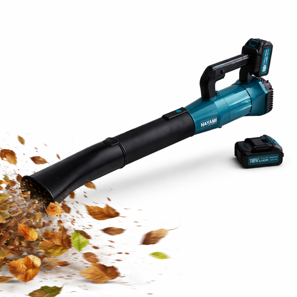 HAYAMI HA-1046 188V akkumulátoros lombfúvó kék – vezeték nélküli kerti levélfújó 7 sebességfokozattal akár 30 000 RPM fordulatszámmal (BBV)