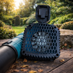 HAYAMI HA-1046 188V akkumulátoros lombfúvó kék – vezeték nélküli kerti levélfújó 7 sebességfokozattal akár 30 000 RPM fordulatszámmal (BBV)